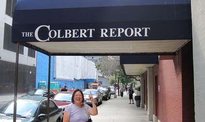 Colbert Report awning