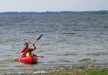 Peter and Jon in kayak