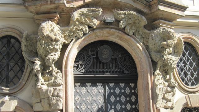 fancy eagle stonework