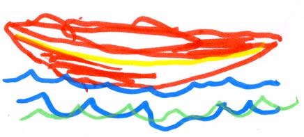 Kayak drawing by Jon