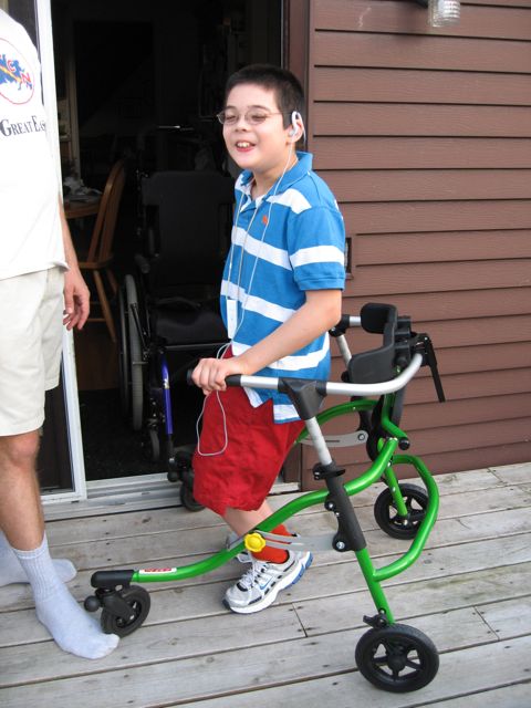 Jon and his new walker