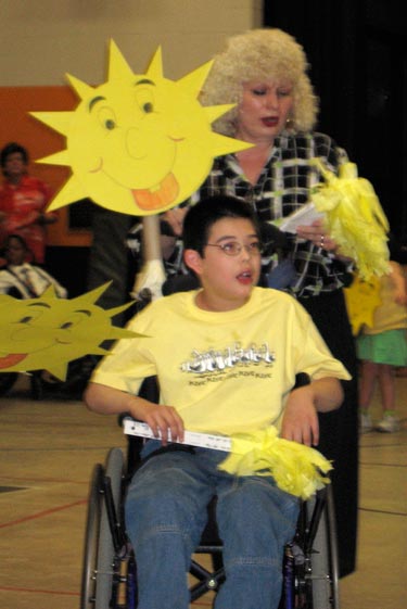 Jon singing at the spring concert