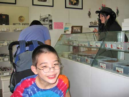 the interior of the store
