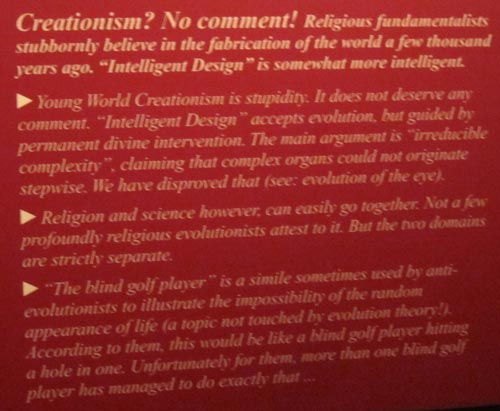 Concluding evolution text