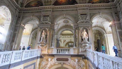 Main stairs at the Natural History Museum