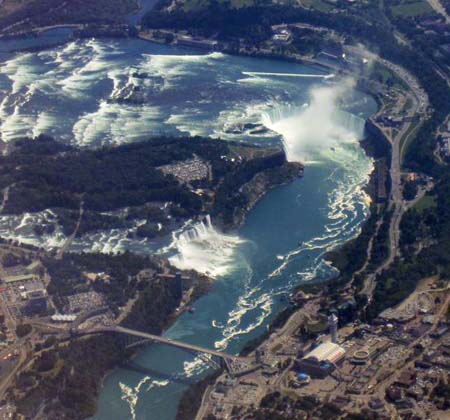 Niagara Falls from above