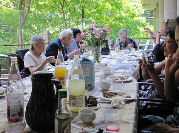 Lunch at the senior's home
