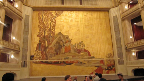Opera house curtain