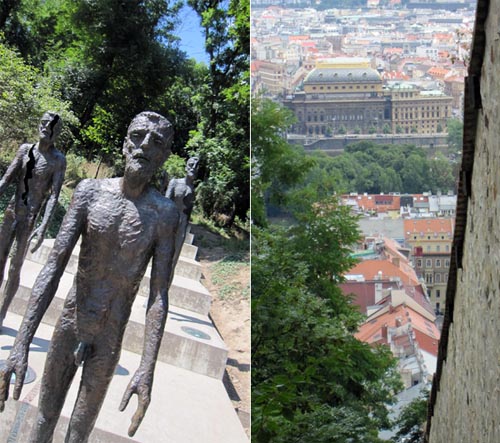 Communism victims monument/view from funicular