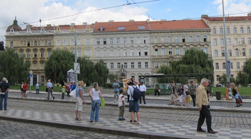Tram stop: Click on picture for panoramic view