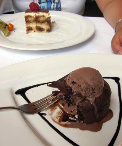 Desserts at Pravda