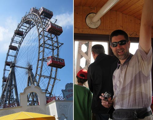 Riesenrad outside and inside