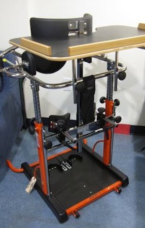 Complex mechanical apparatus in a large frame