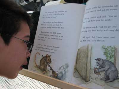 Jon and his Grade 2 reader
