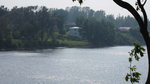 Batiscan river where we had a picnic