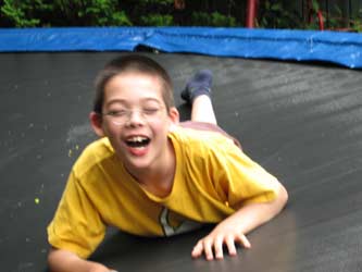 Jon on trampoline