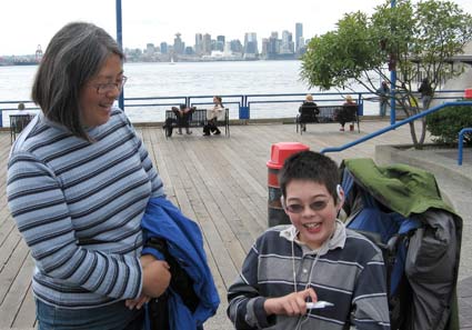 Laura and Jon at Lonsdale Quay