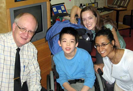 Jon, Dr. Wiggins and interns