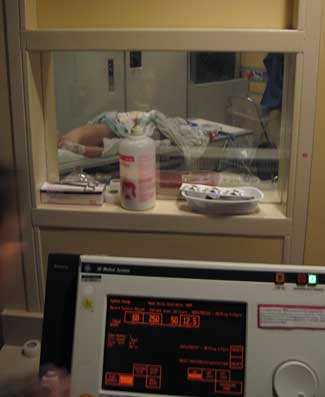 view from xray control room